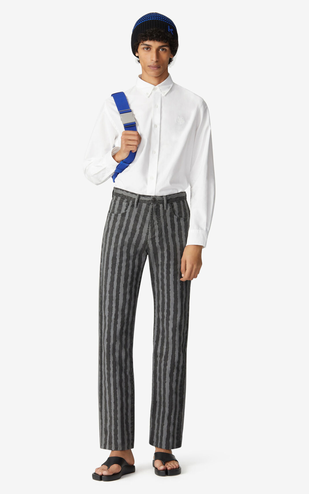 Kenzo Striped Jeans Herre - MørkeGrå DK-731744